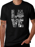 Love Kayaking Graphic T-Shirt - Black