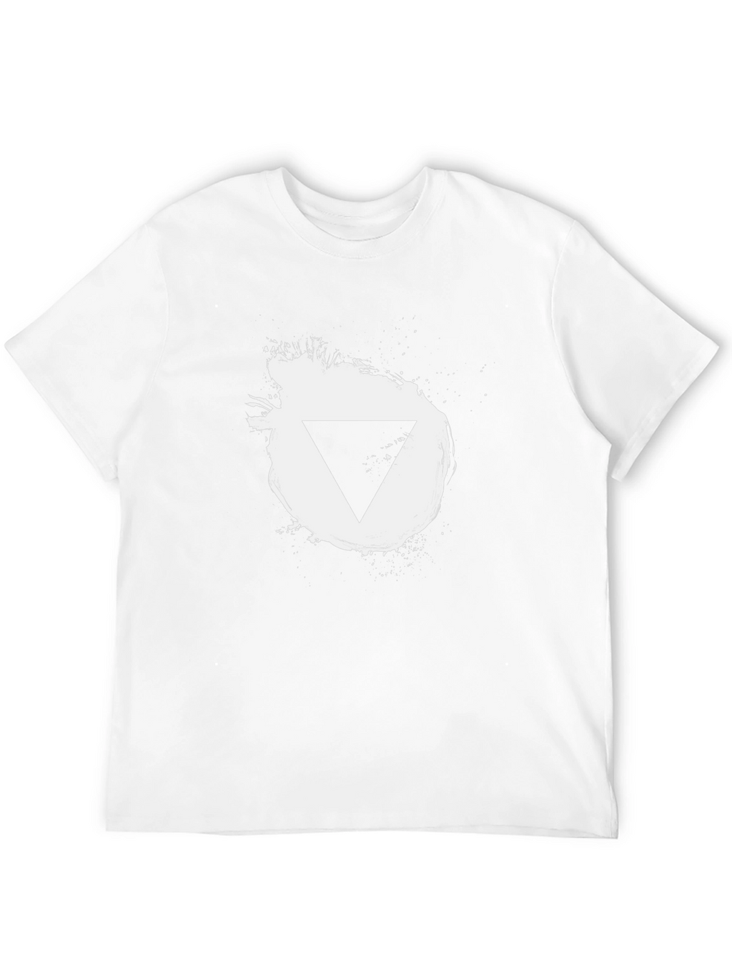 Modern Black T-Shirt with Triangle Graphic