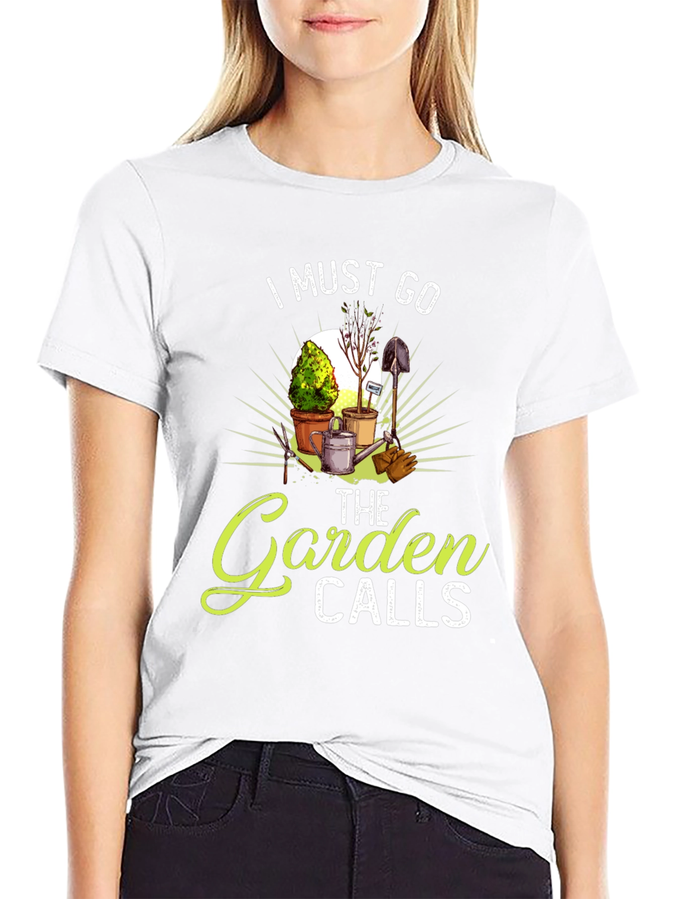 The Garden Calls Black T-Shirt Gardening Lovers Tee