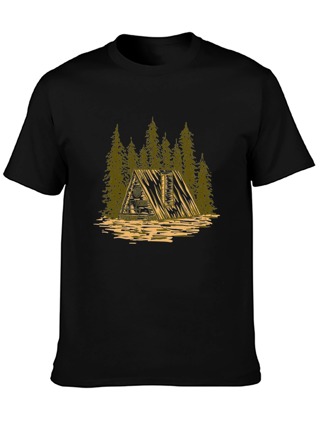 Cabin in the Woods Graphic Tee - Black