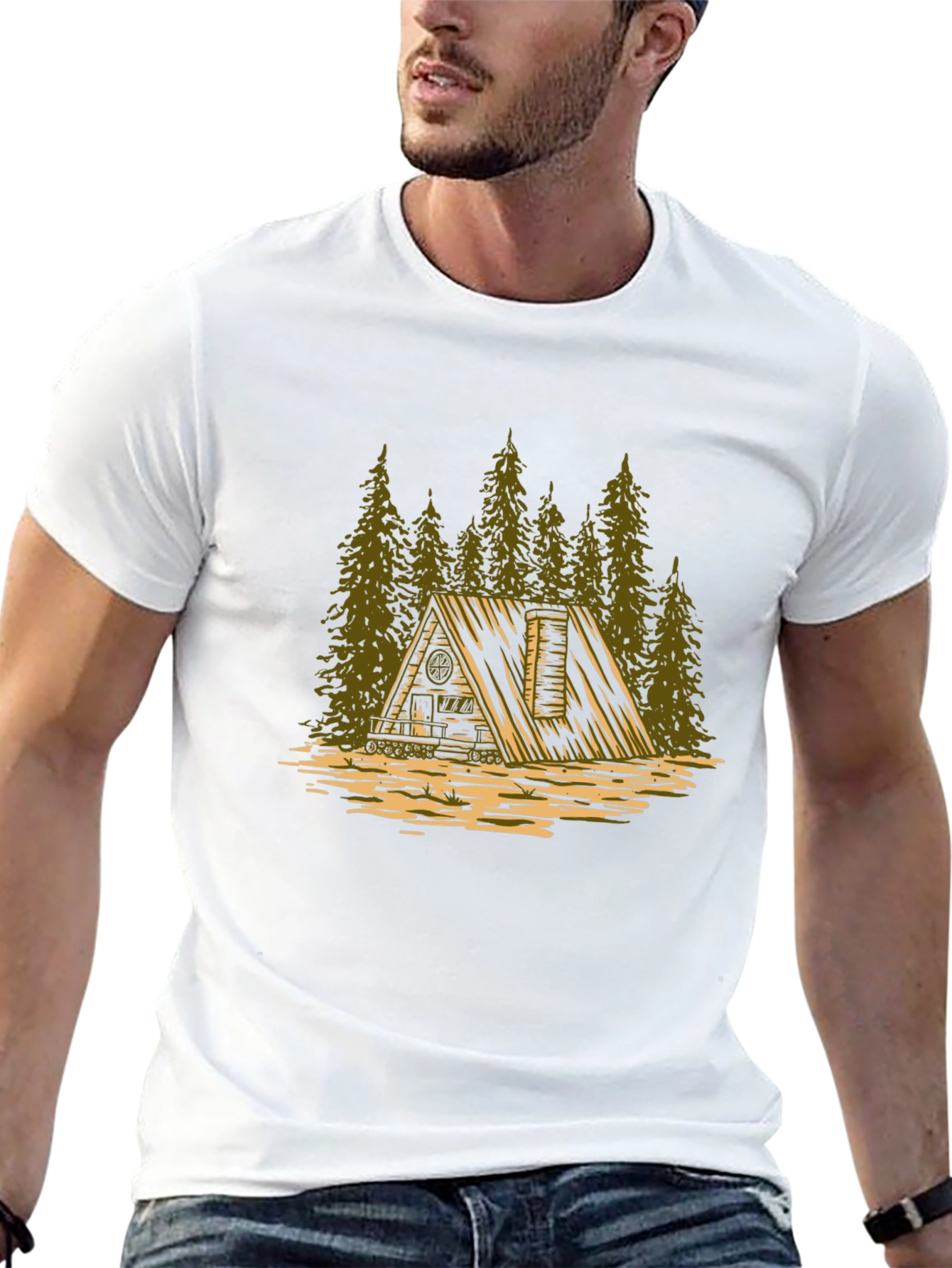 Cabin in the Woods Graphic Tee - Black