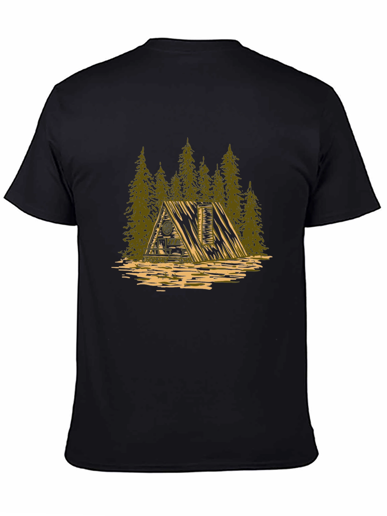 Cabin in the Woods Graphic Tee - Black