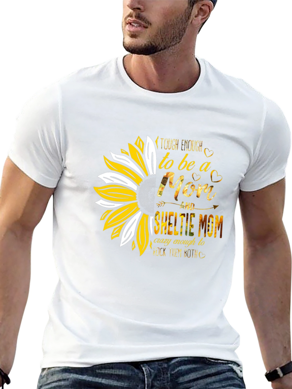 Tough Enough Sheltie Mom T-Shirt