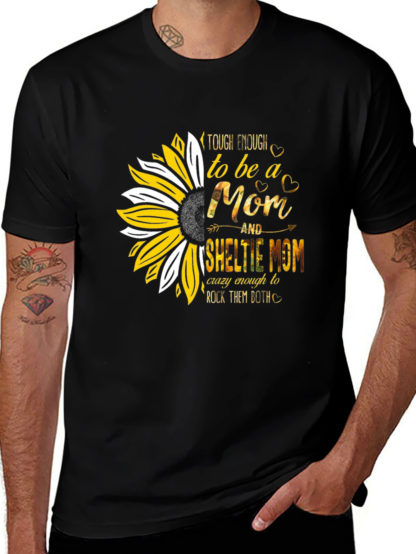 Tough Enough Sheltie Mom T-Shirt