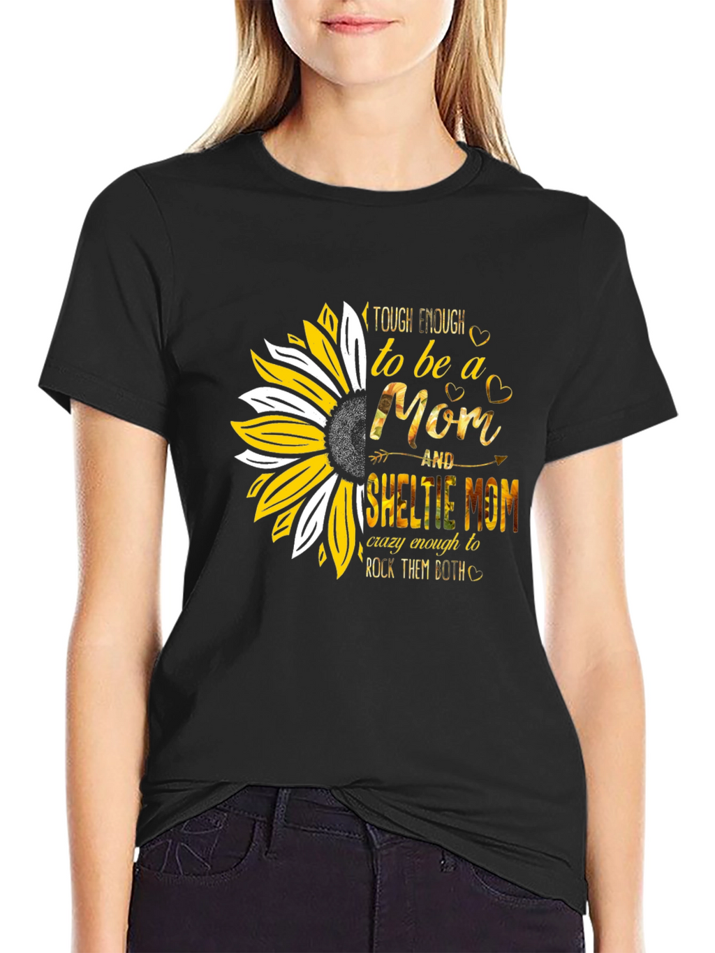 Tough Enough Sheltie Mom T-Shirt