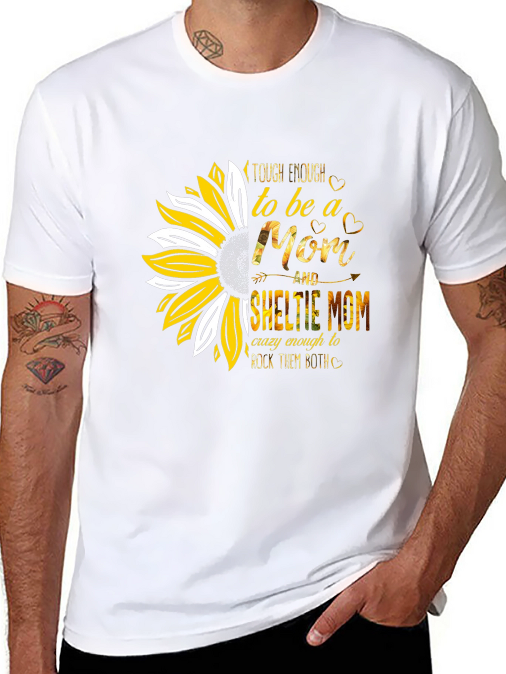 Tough Enough Sheltie Mom T-Shirt