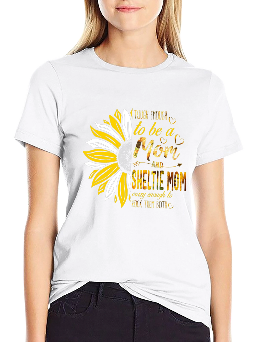 Tough Enough Sheltie Mom T-Shirt
