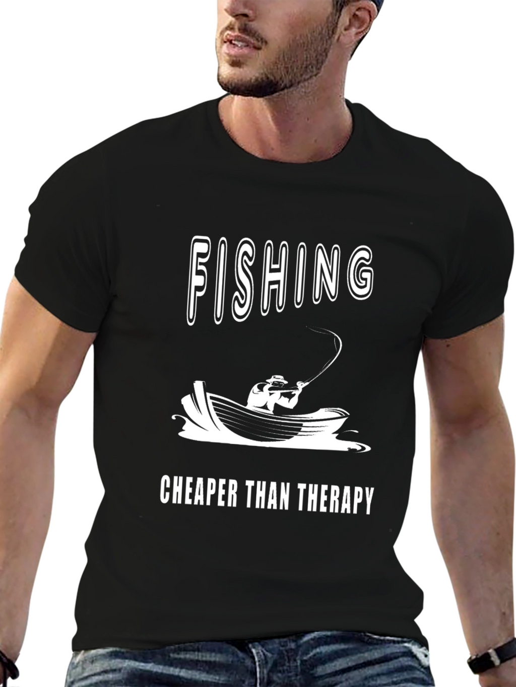 Fishing Cheaper Than Therapy T-Shirt