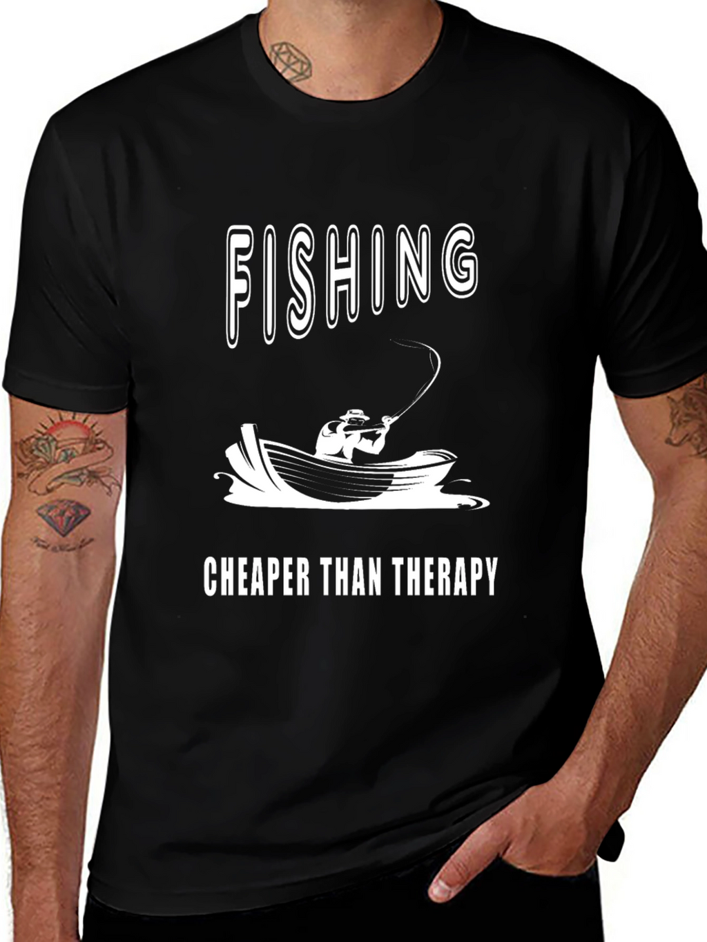Fishing Cheaper Than Therapy T-Shirt