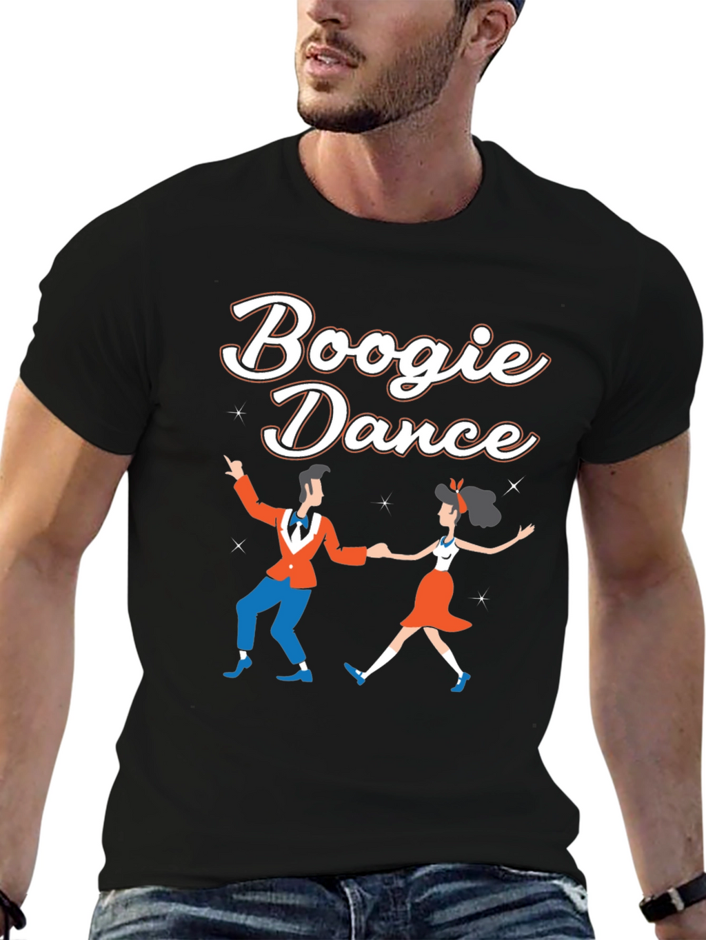 Boogie Dance Graphic Tee - Retro Style