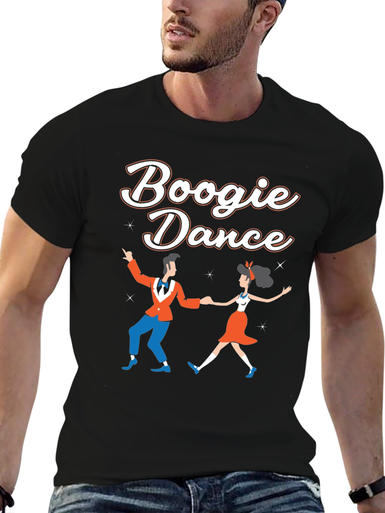 Boogie Dance Graphic Tee - Retro Style