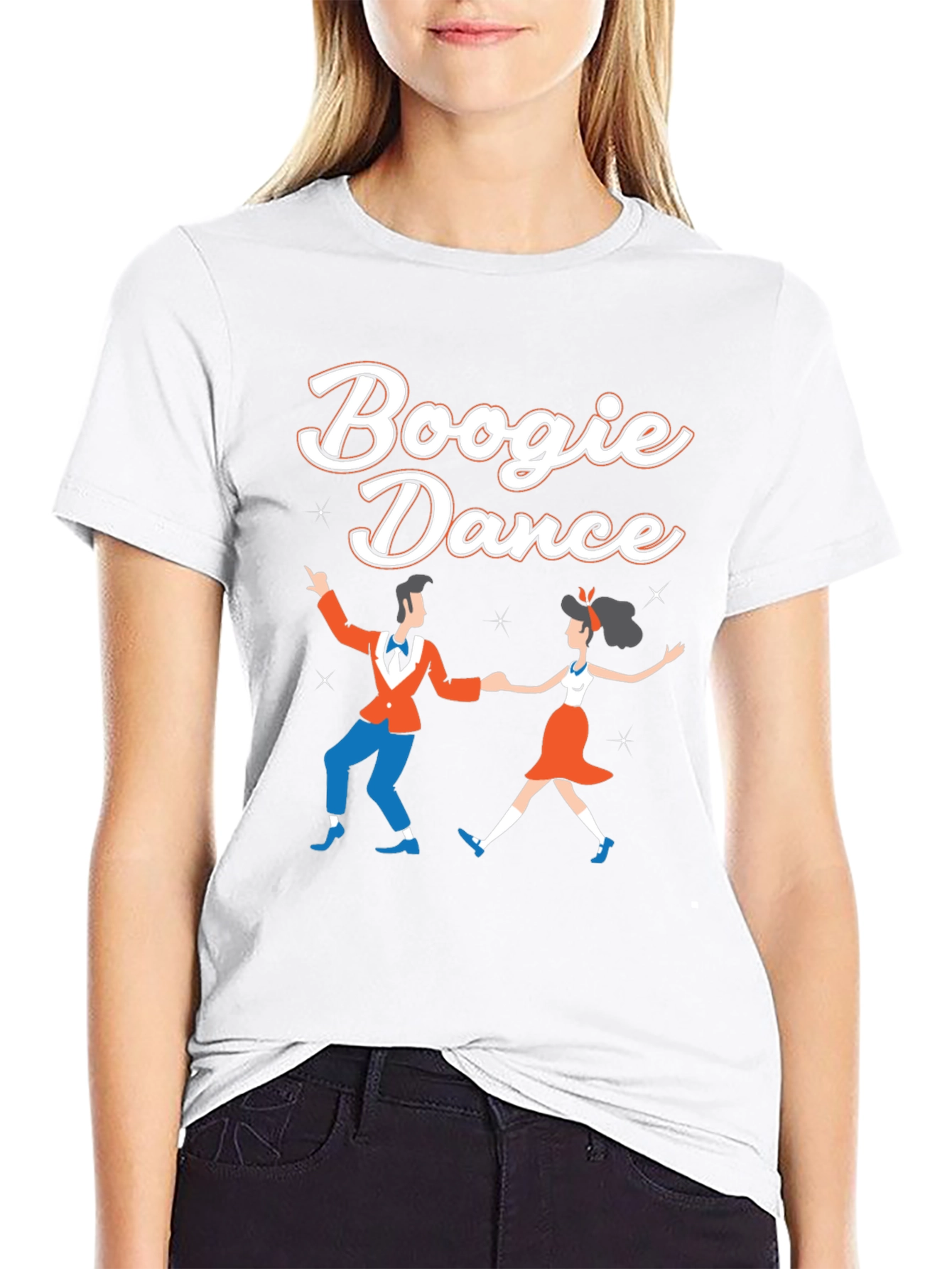 Boogie Dance Graphic Tee - Retro Style