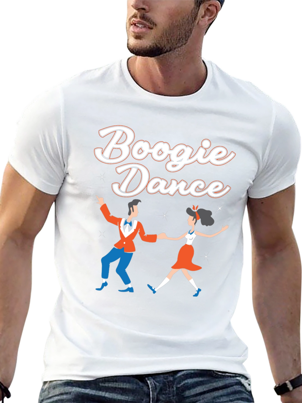 Boogie Dance Graphic Tee - Retro Style