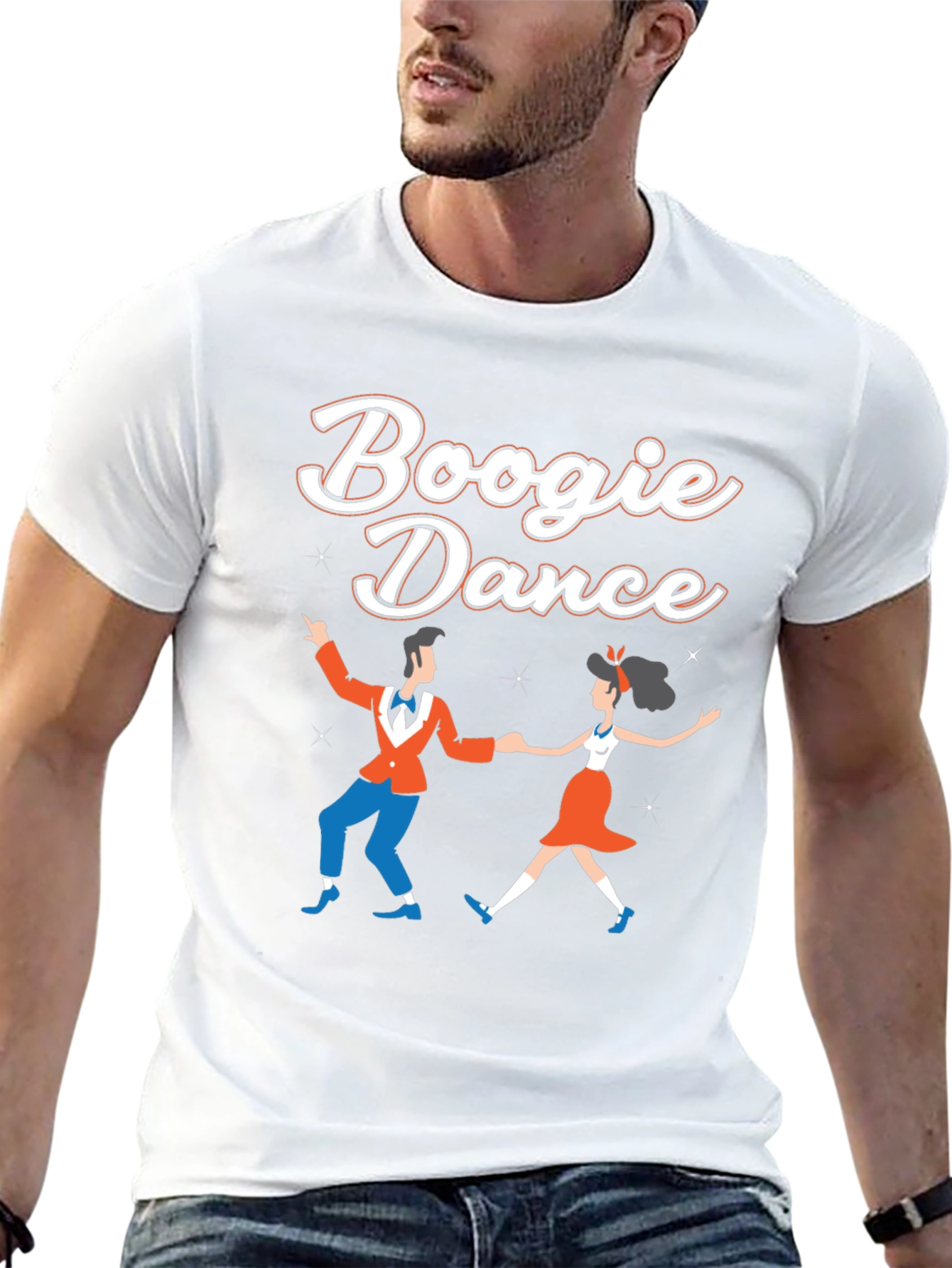 Boogie Dance Graphic Tee - Retro Style