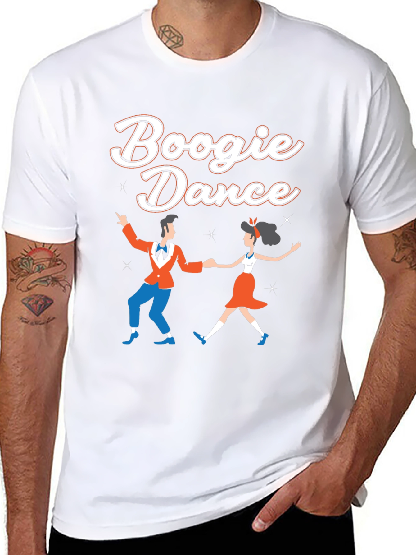 Boogie Dance Graphic Tee - Retro Style