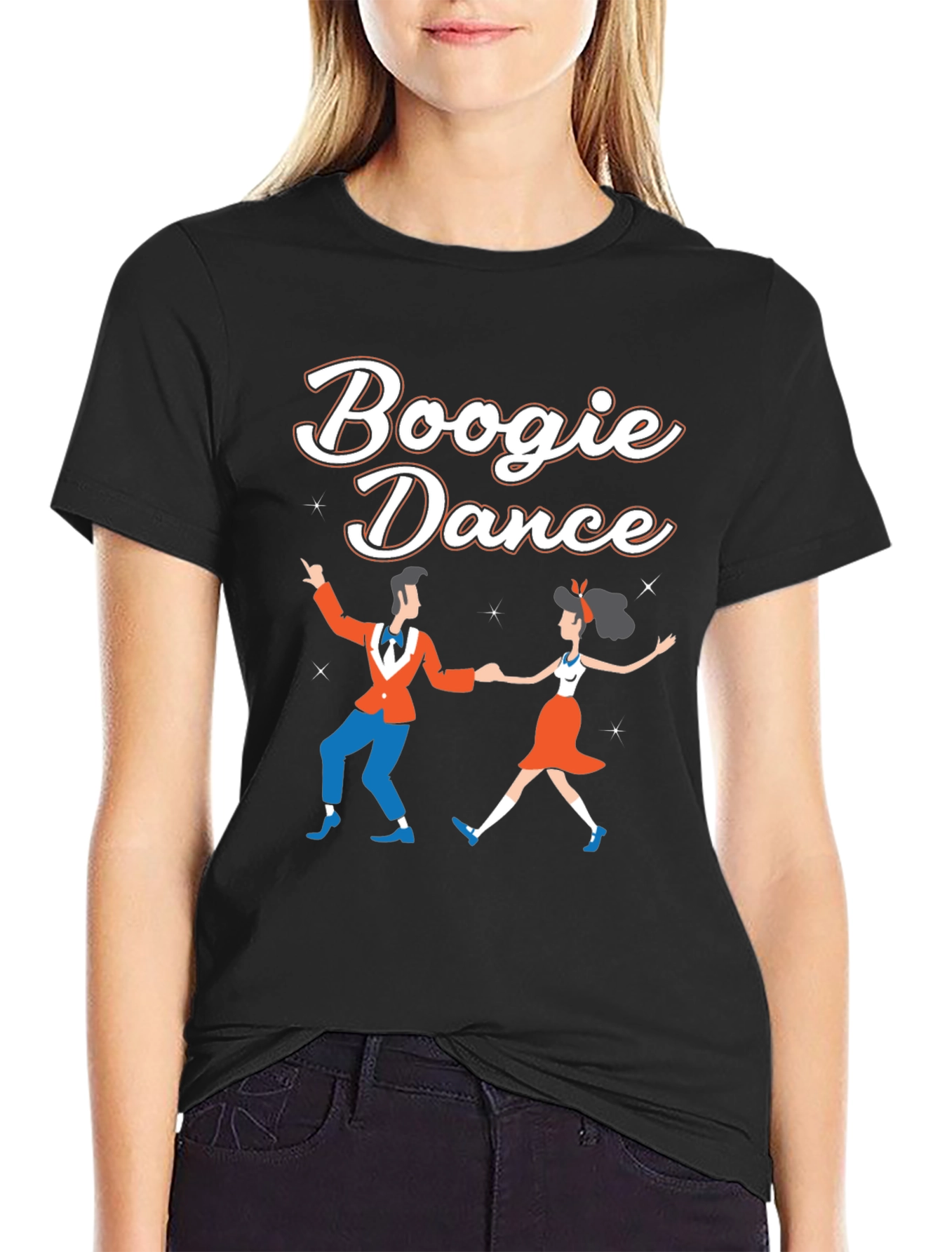 Boogie Dance Graphic Tee - Retro Style