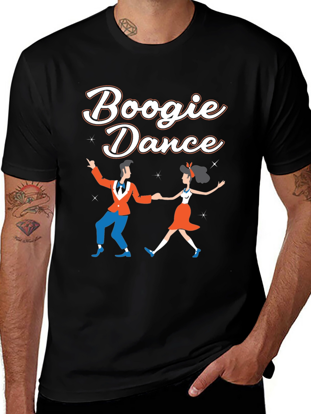Boogie Dance Graphic Tee - Retro Style