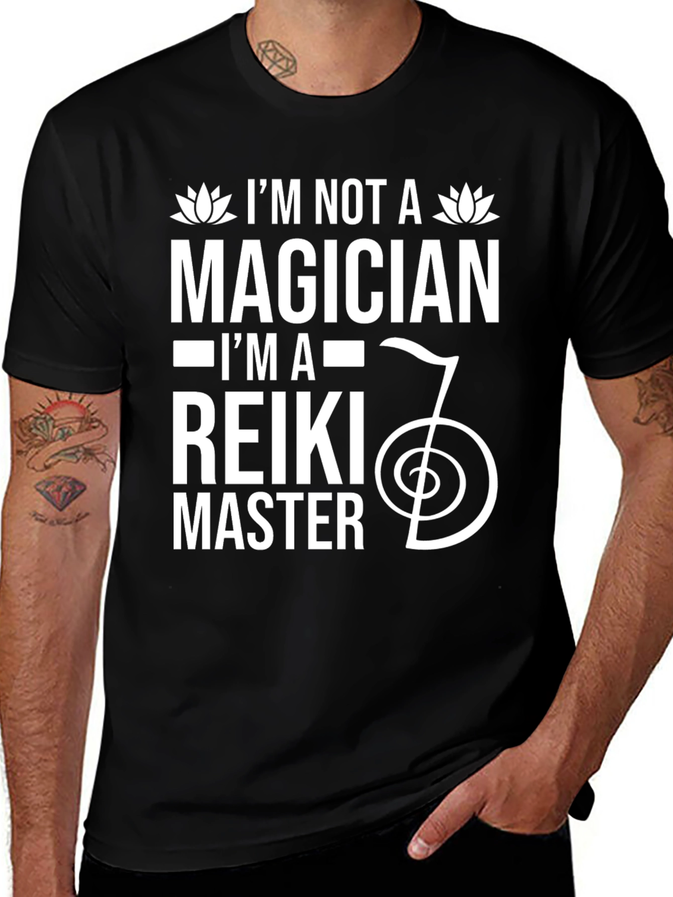 Reiki Master Black T-Shirt - Magician Alternative