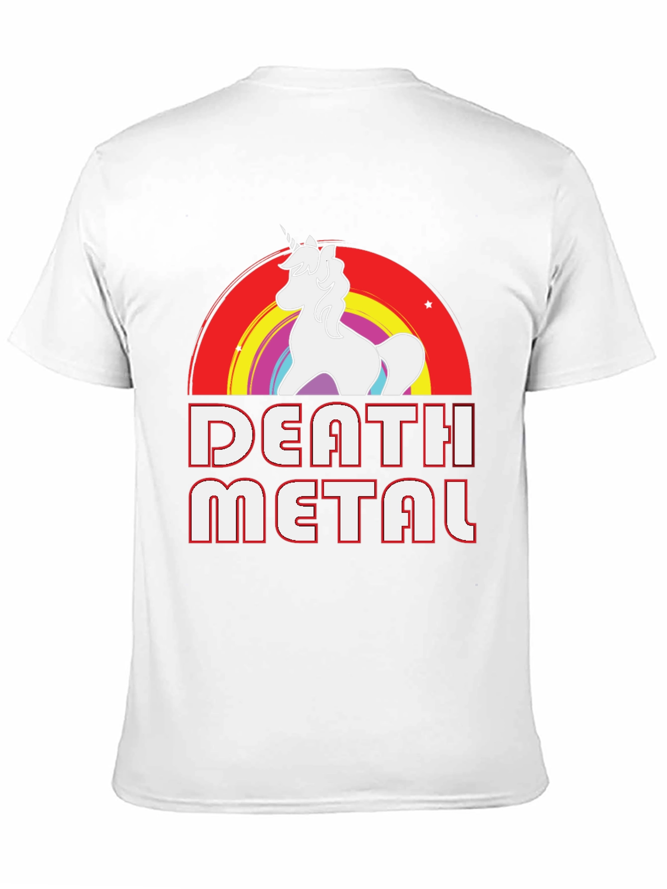 Death Metal Unicorn Rainbow T-Shirt