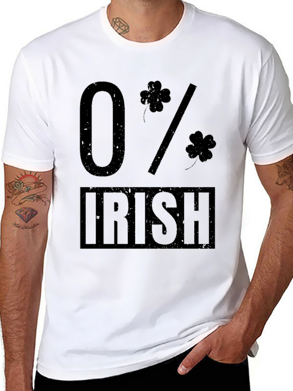 Funny 0% Irish T-Shirt St Patricks Day