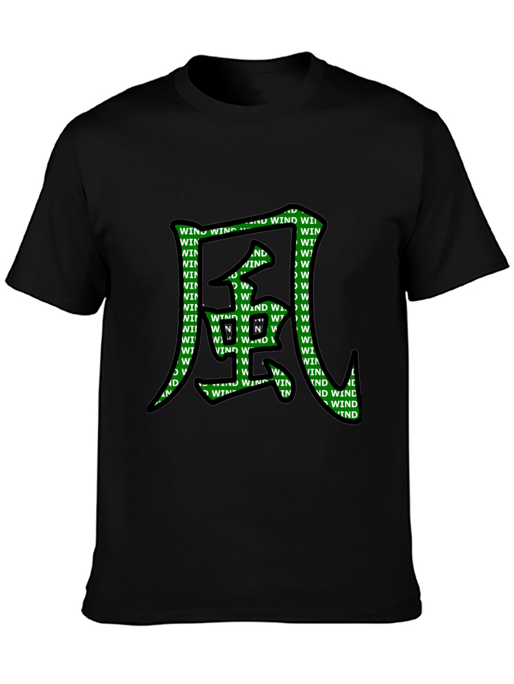 Wind Kanji Graphic T-Shirt - Unique Design
