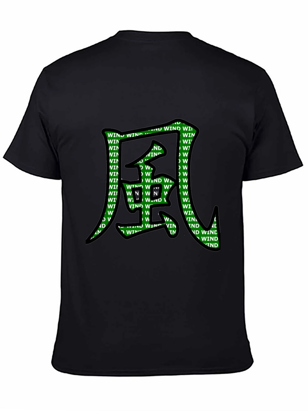 Wind Kanji Graphic T-Shirt - Unique Design