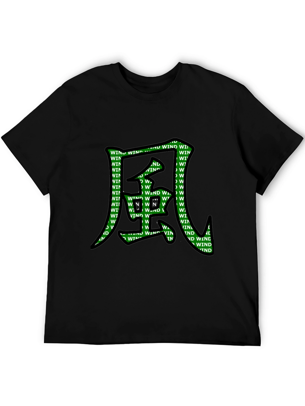 Wind Kanji Graphic T-Shirt - Unique Design