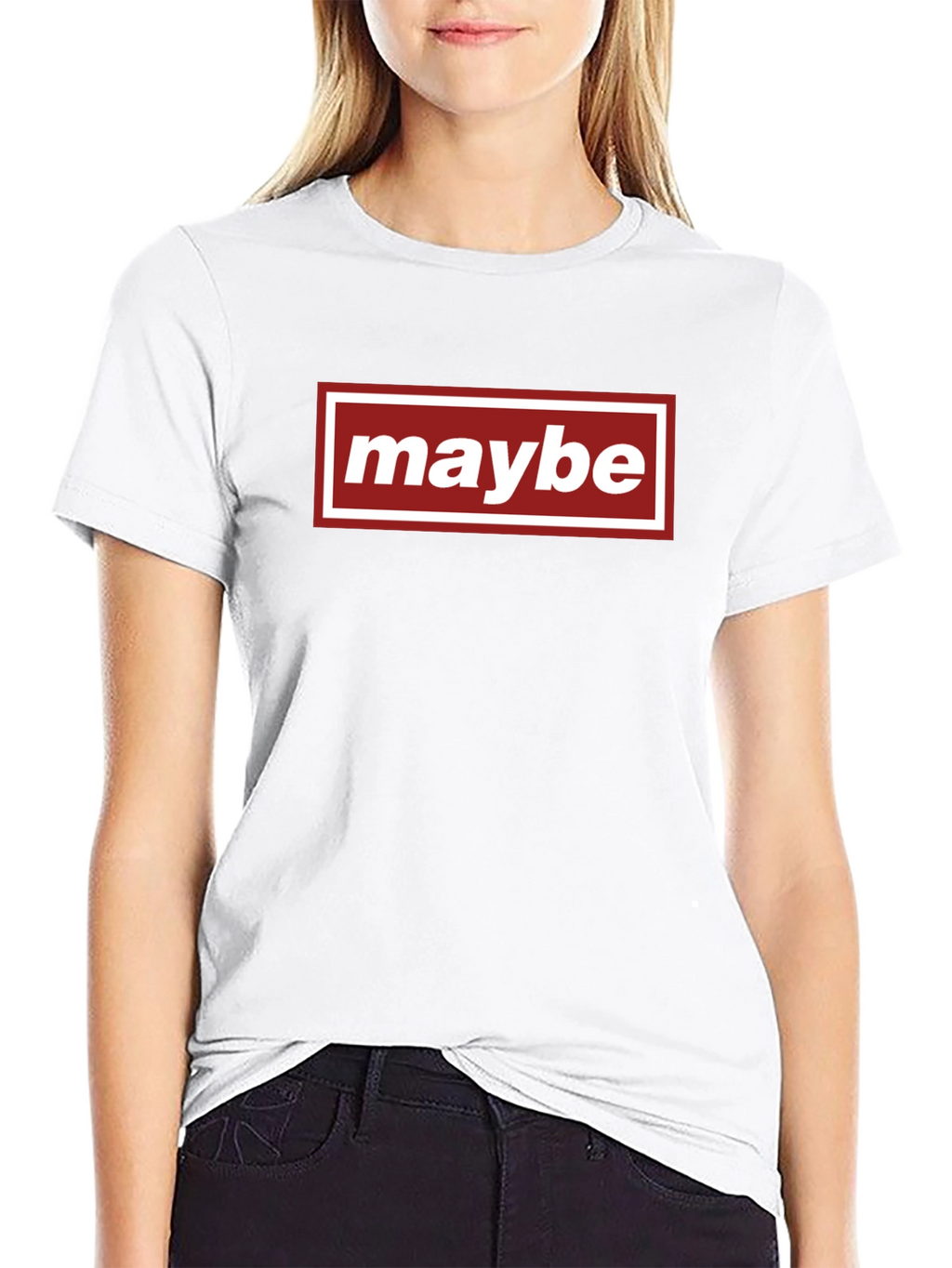 Maybe Graphic Tee - Casual Everyday Wear