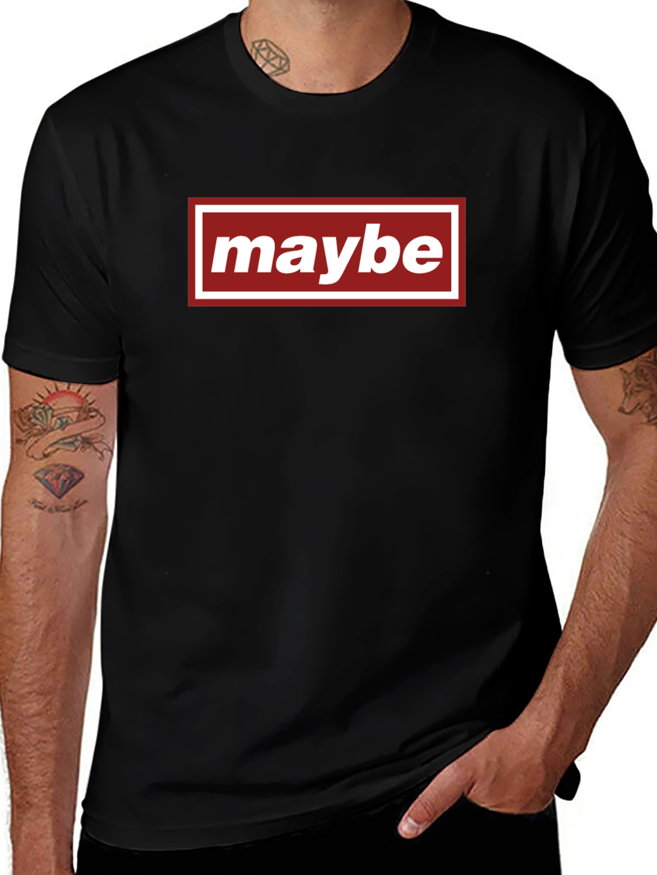 Maybe Graphic Tee - Casual Everyday Wear