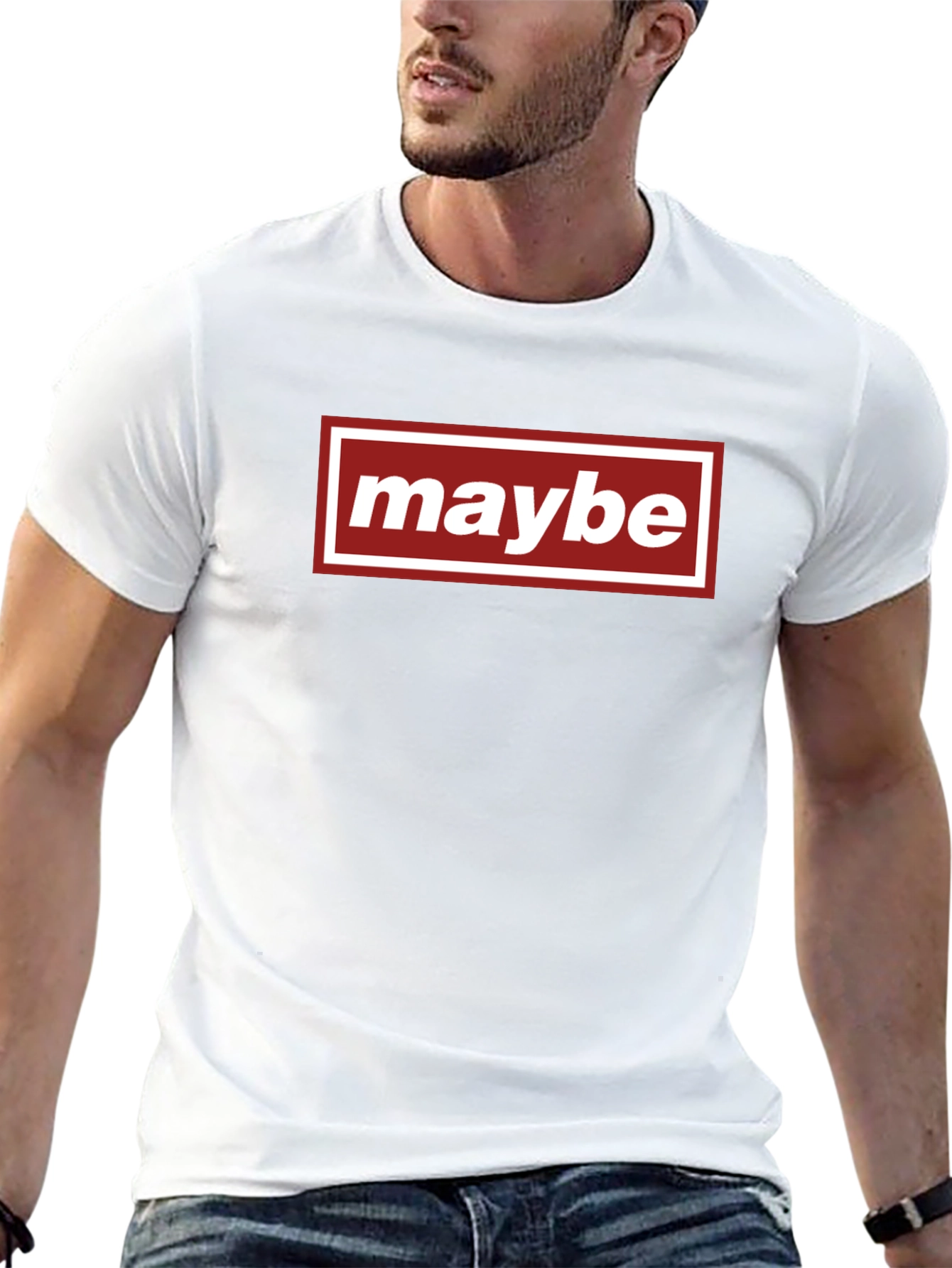 Maybe Graphic Tee - Casual Everyday Wear