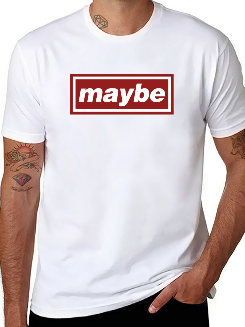 Maybe Graphic Tee - Casual Everyday Wear