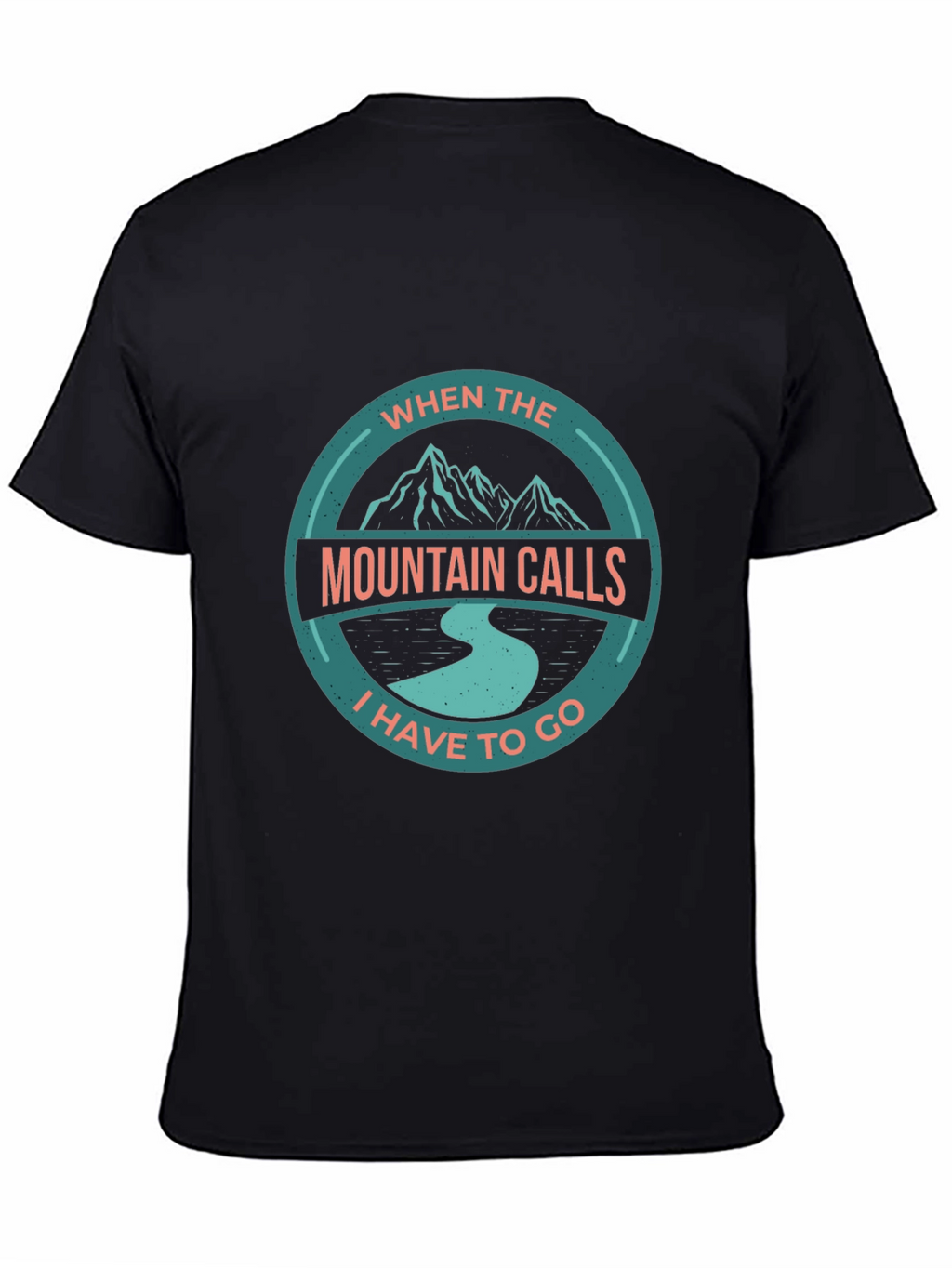 Mountain Calls Black Graphic T-Shirt