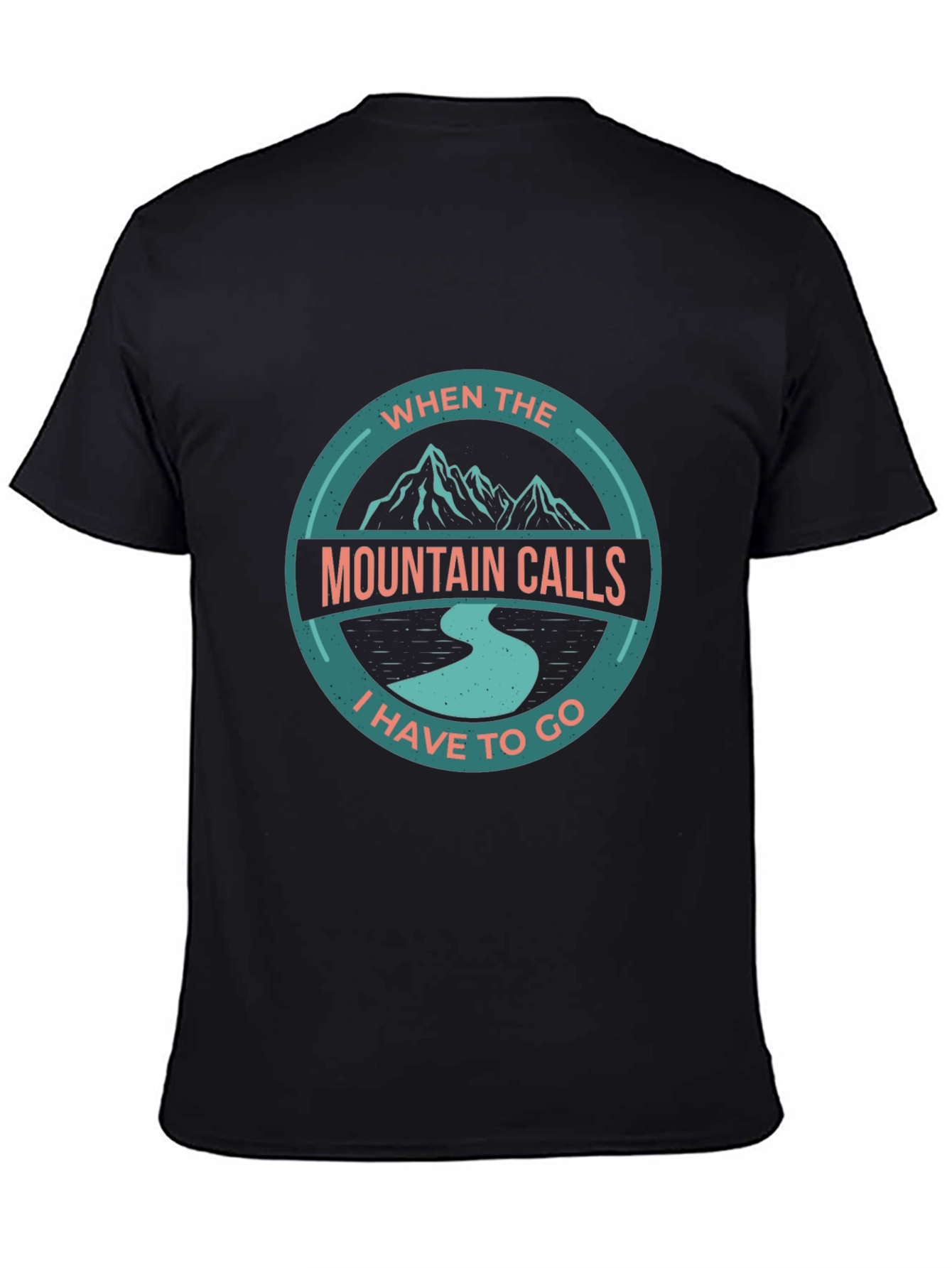 Mountain Calls Black Graphic T-Shirt