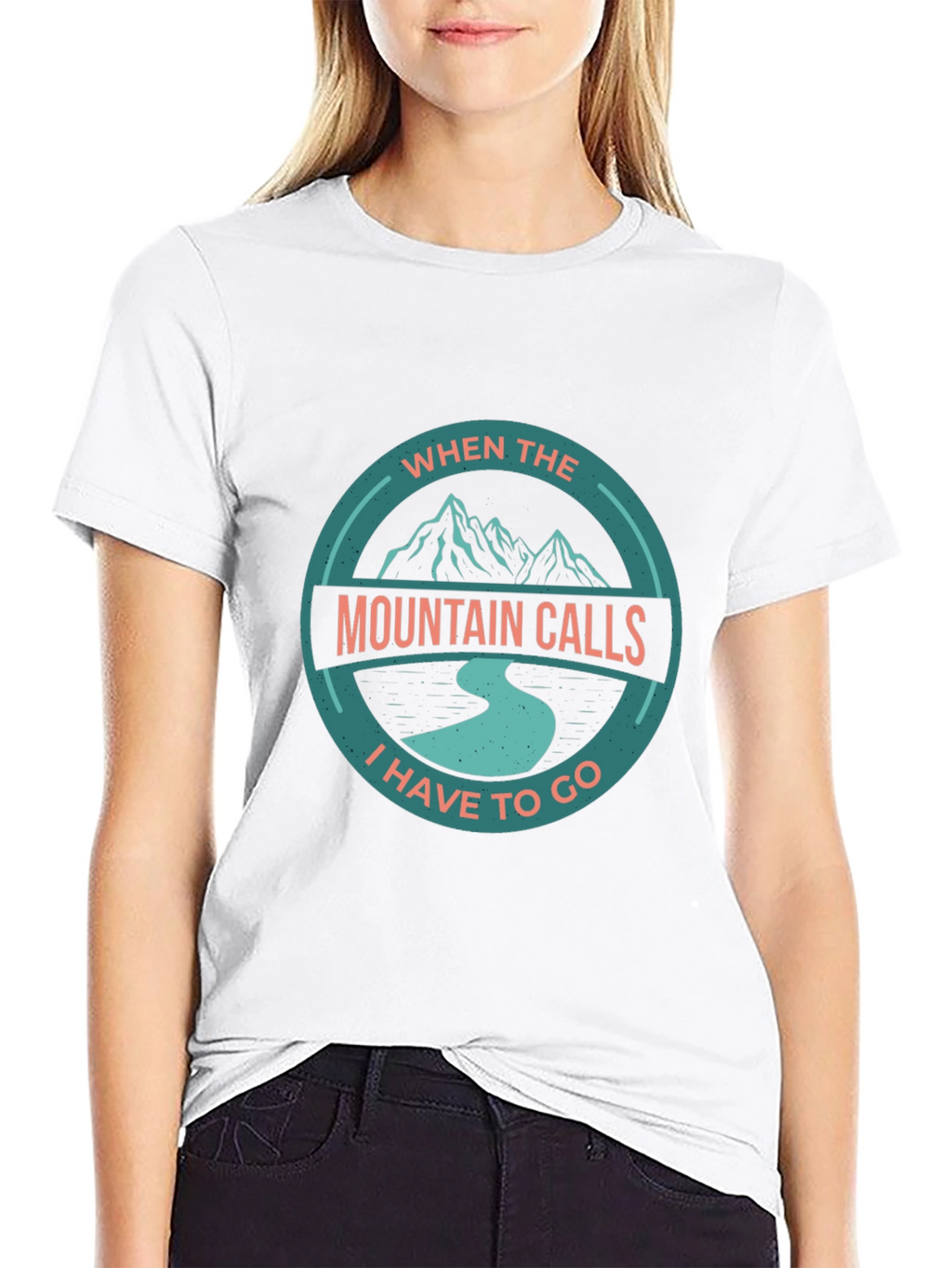 Mountain Calls Black Graphic T-Shirt