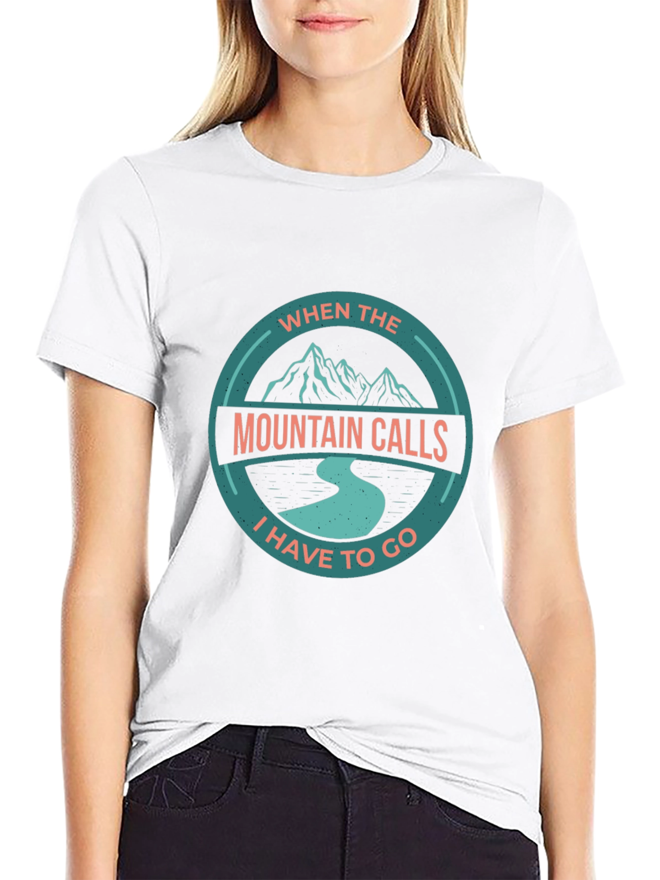 Mountain Calls Black Graphic T-Shirt