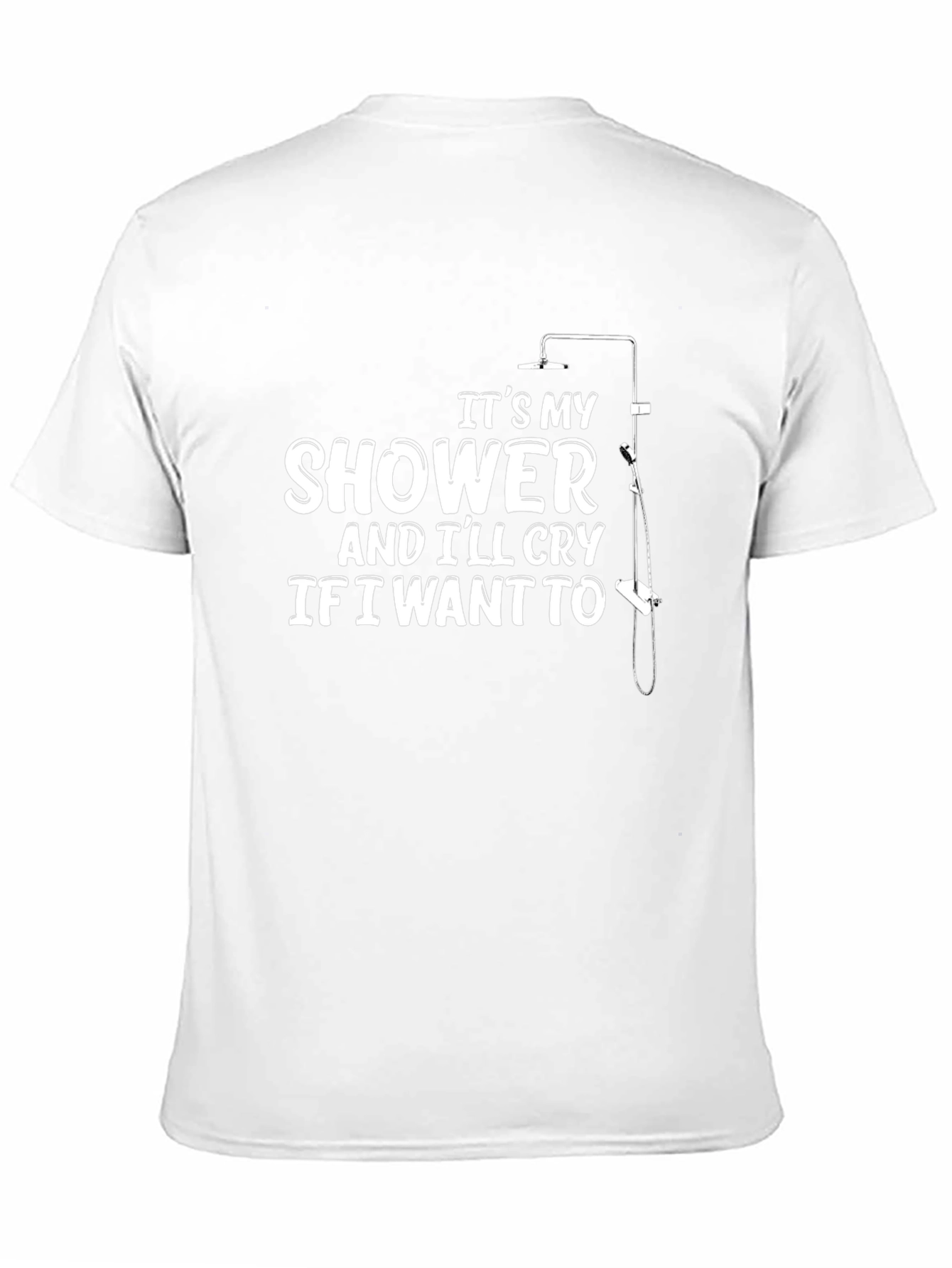 Shower Cry Tee - Funny Graphic T-Shirt
