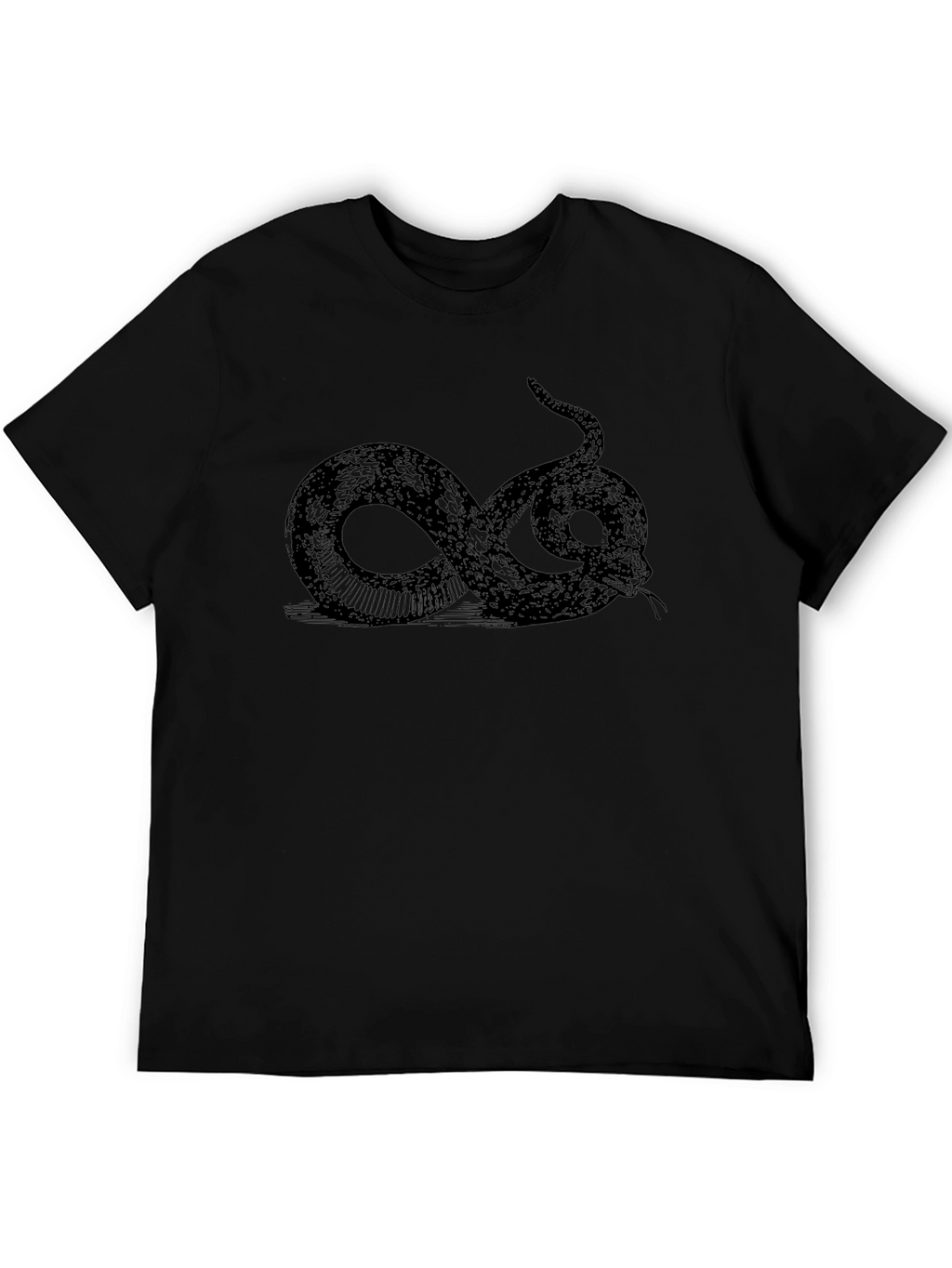 Black Snake Graphic Tee - Classic Style