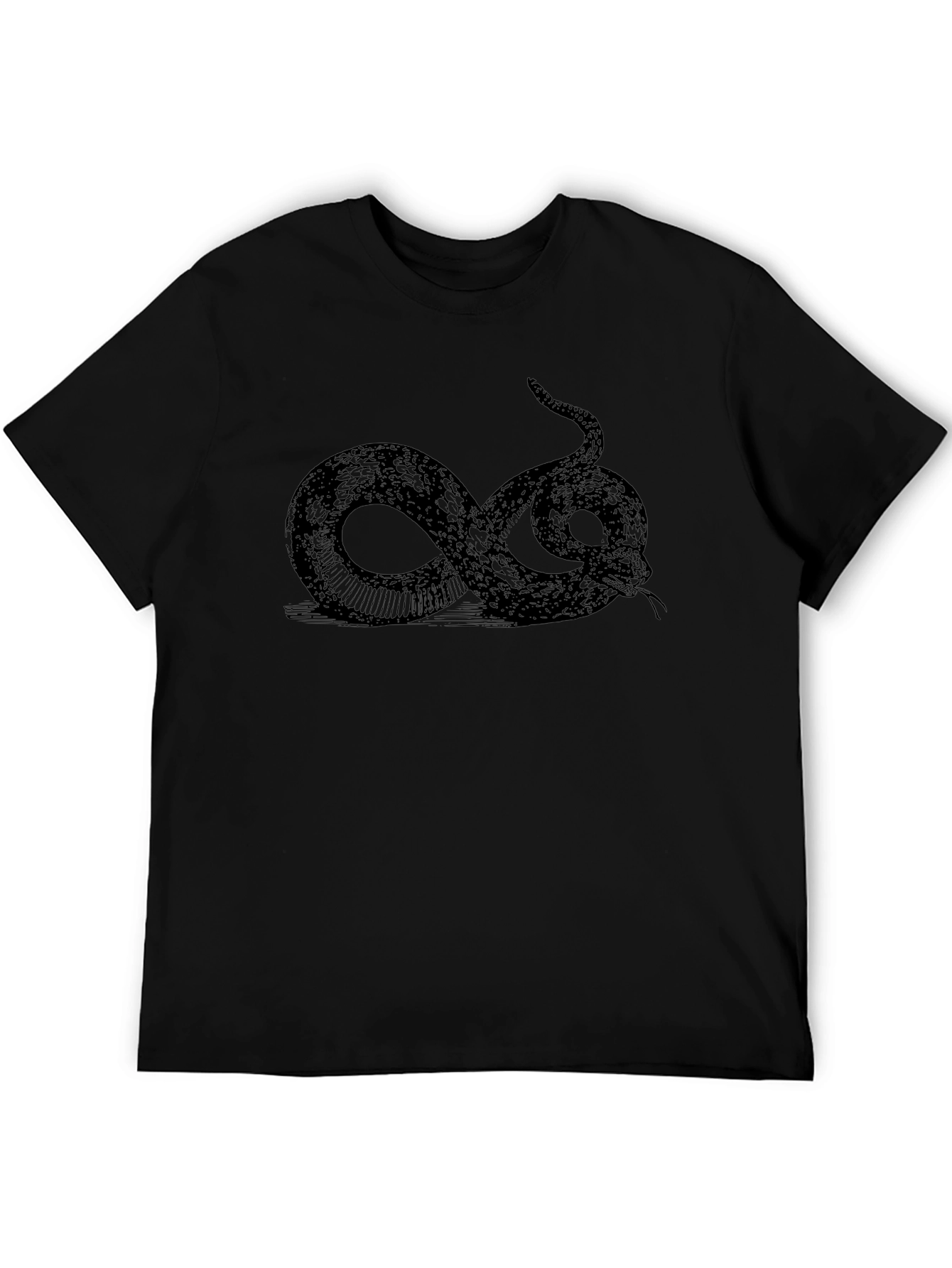 Black Snake Graphic Tee - Classic Style