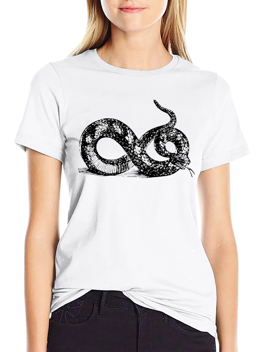 Black Snake Graphic Tee - Classic Style
