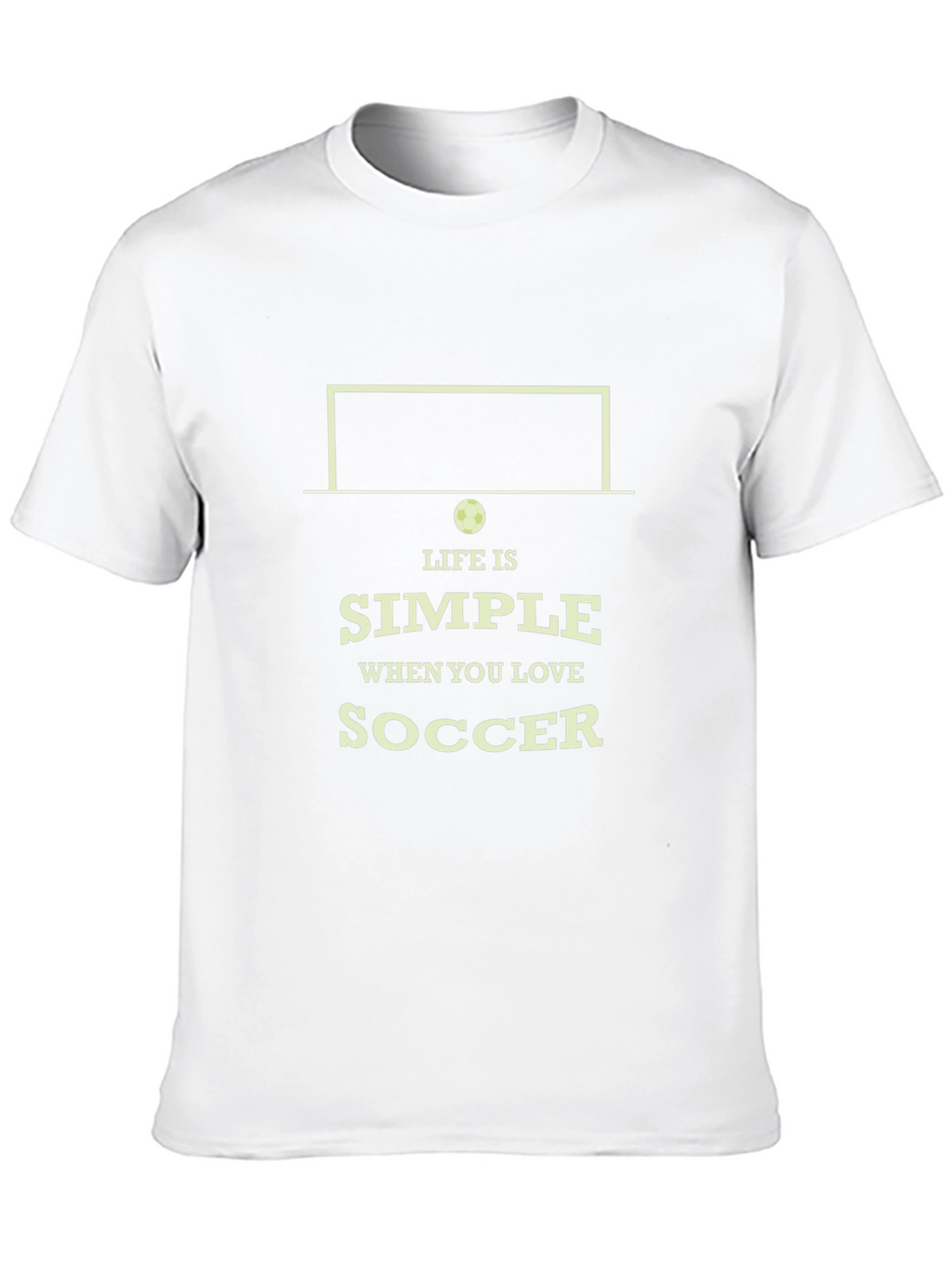 Life is Simple Soccer T-Shirt - Black