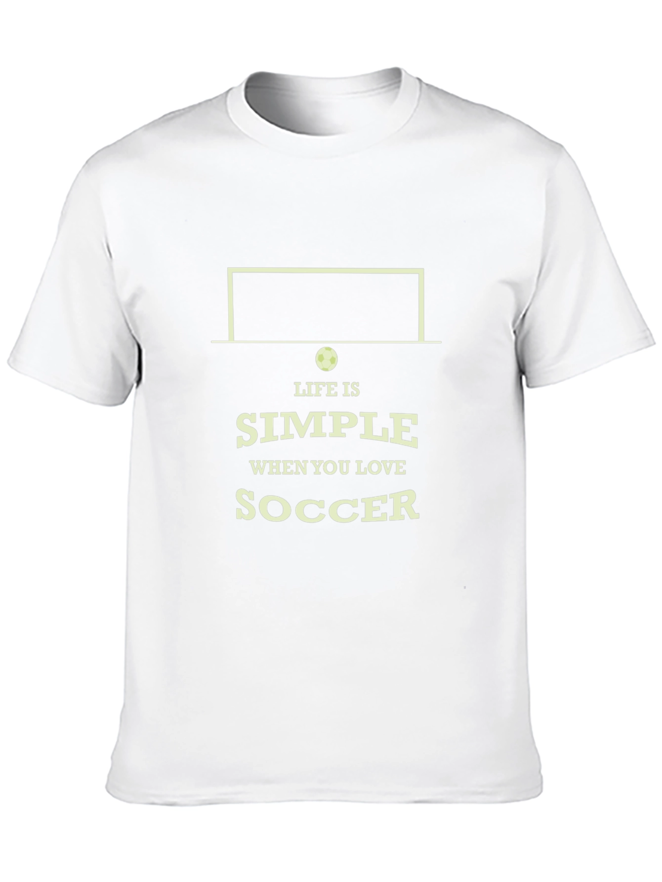 Life is Simple Soccer T-Shirt - Black