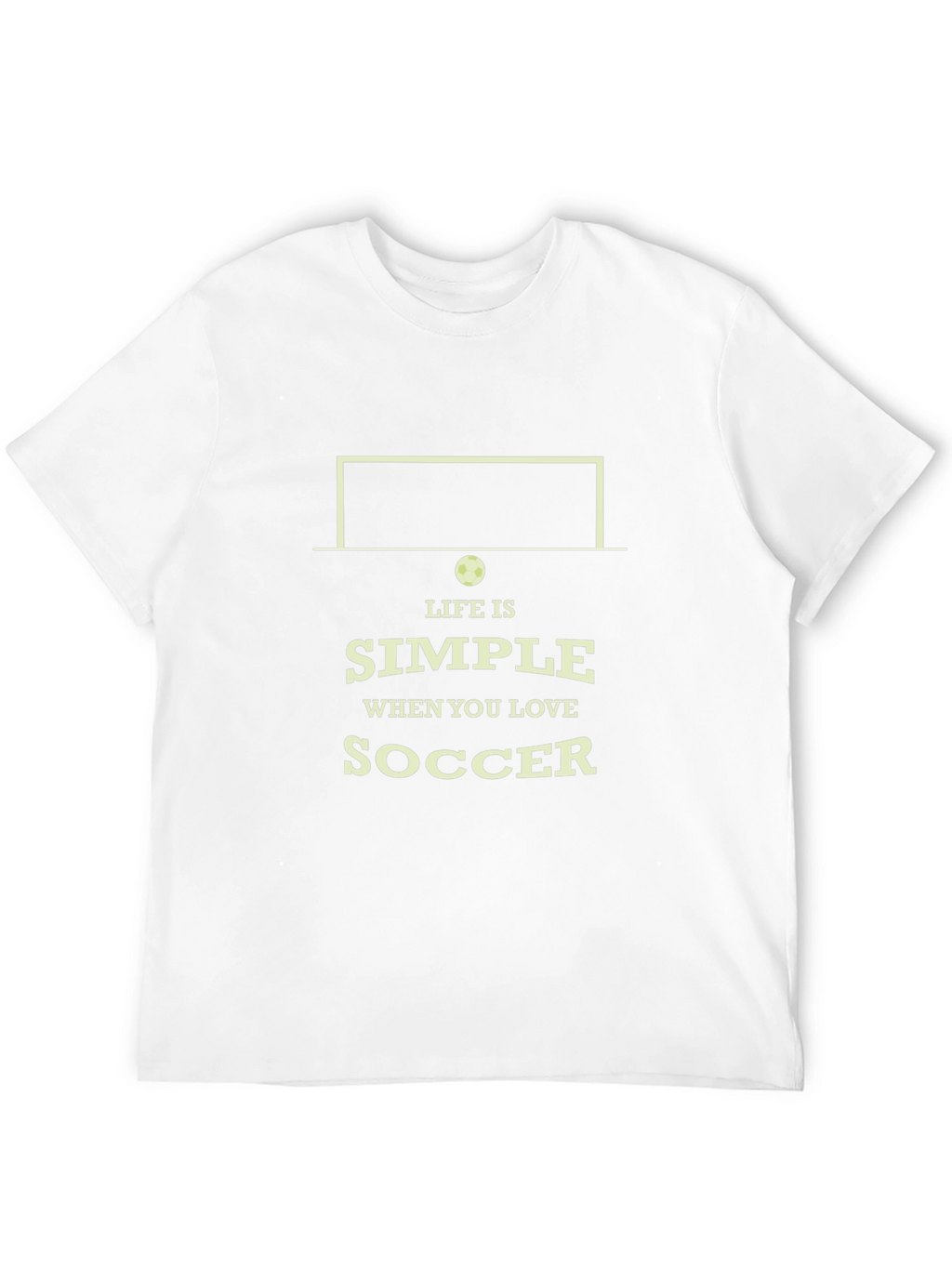 Life is Simple Soccer T-Shirt - Black