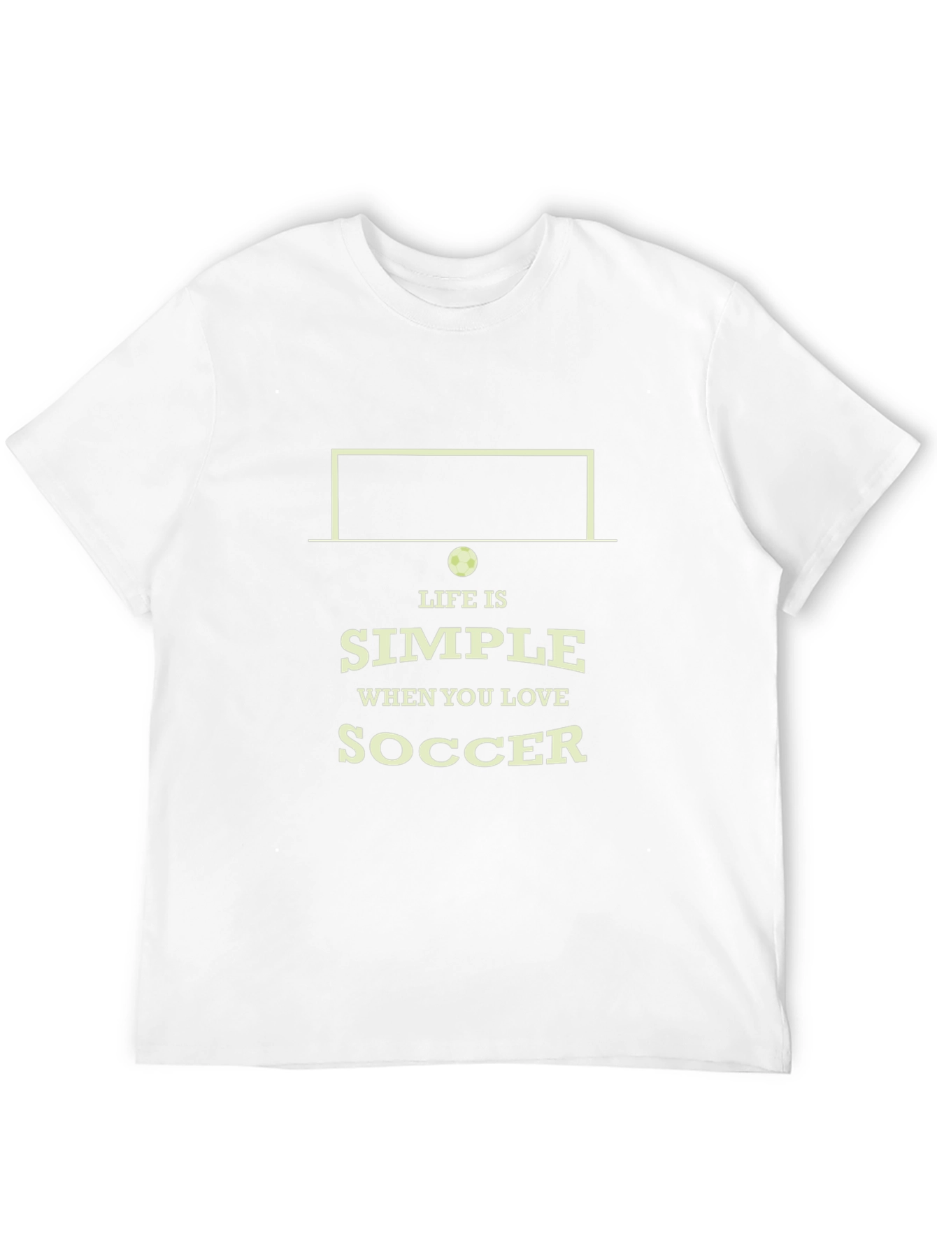 Life is Simple Soccer T-Shirt - Black