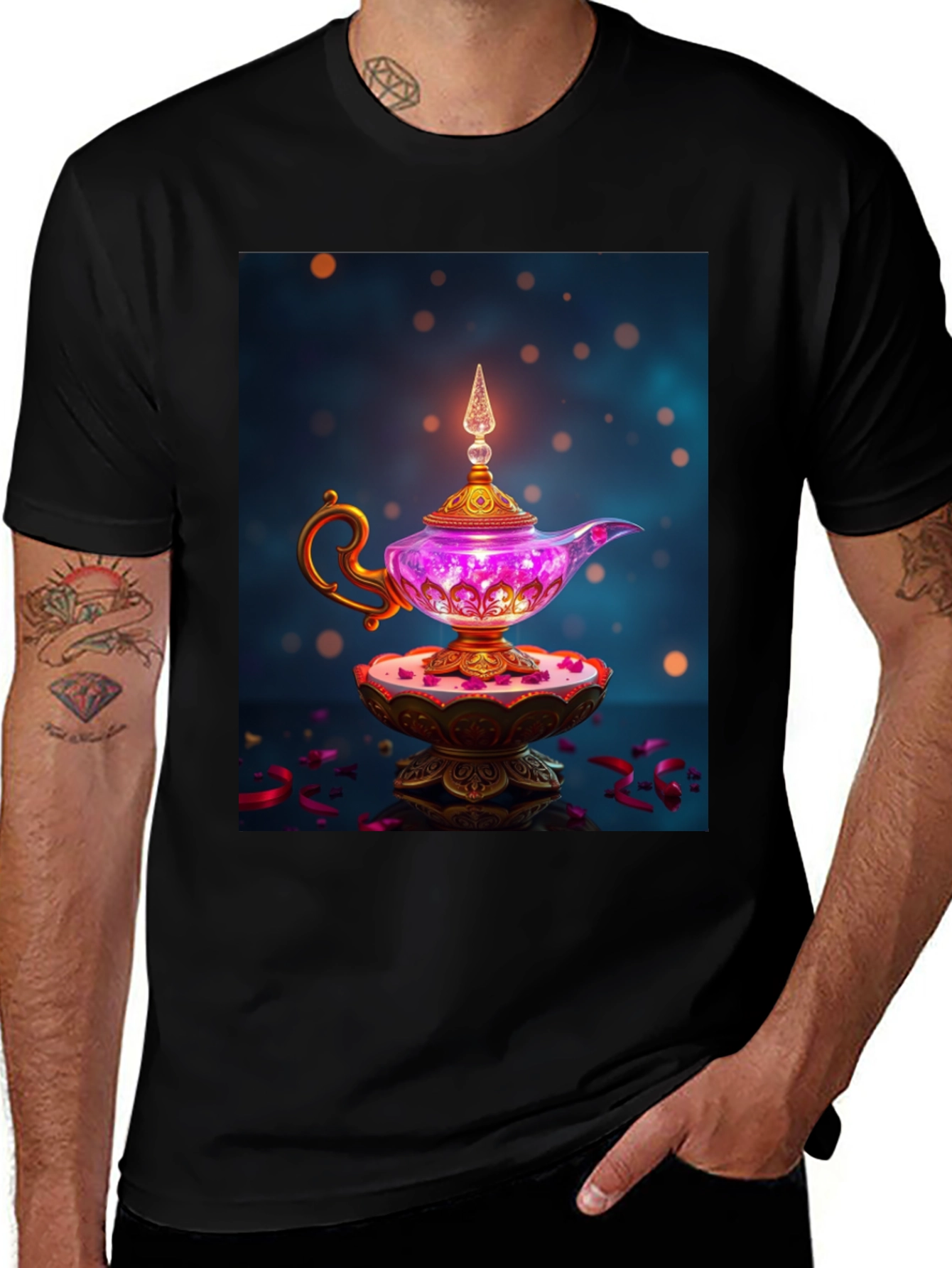 Magical Genie Lamp Graphic Tee