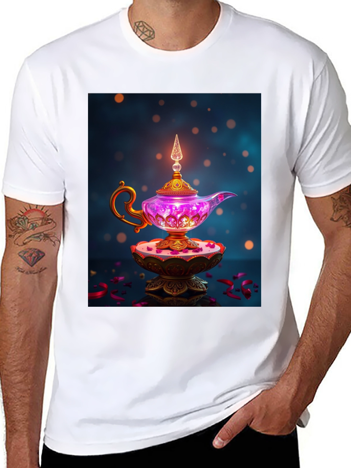 Magical Genie Lamp Graphic Tee