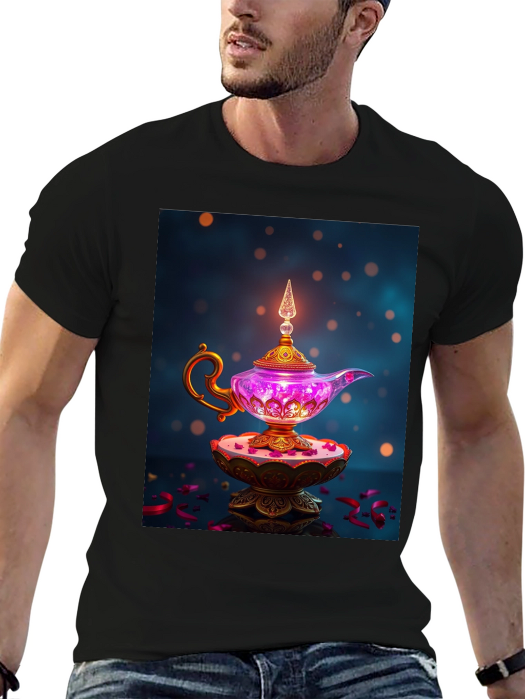 Magical Genie Lamp Graphic Tee