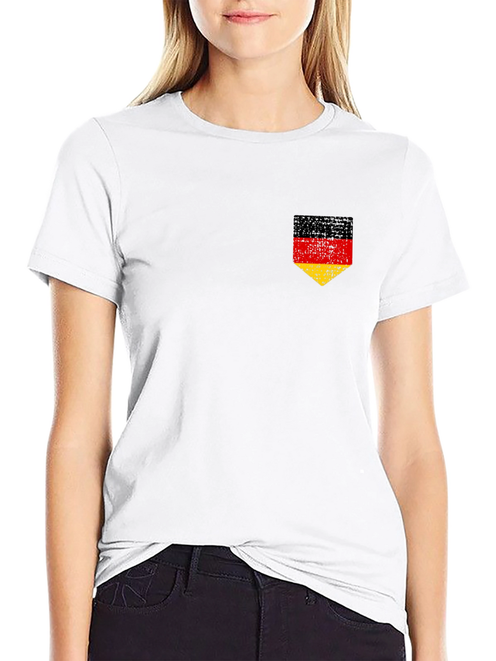 German Flag Pocket Tee - Distressed Design