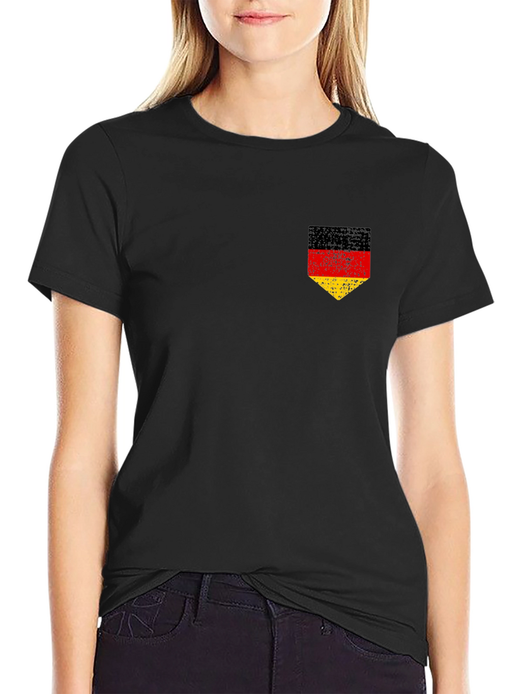 German Flag Pocket Tee - Distressed Design