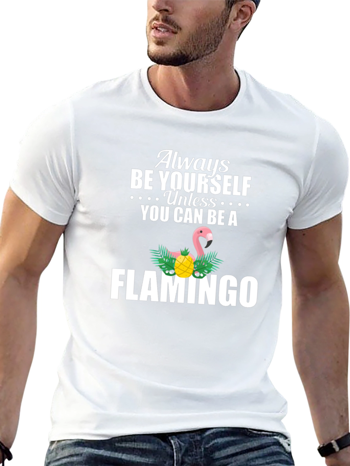 Always Be Yourself Flamingo Graphic Tee