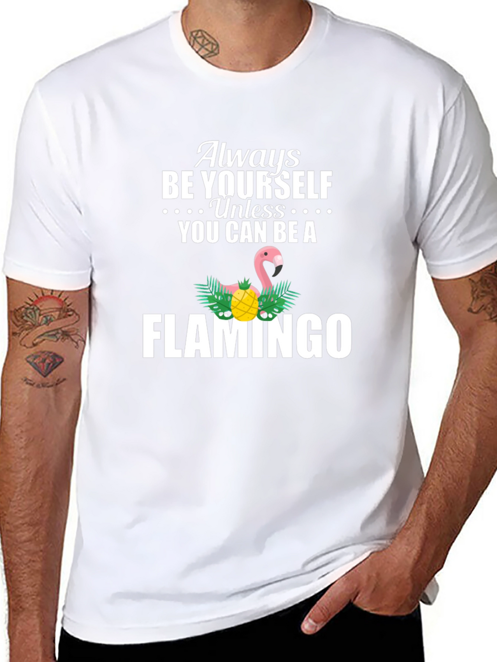 Always Be Yourself Flamingo Graphic Tee